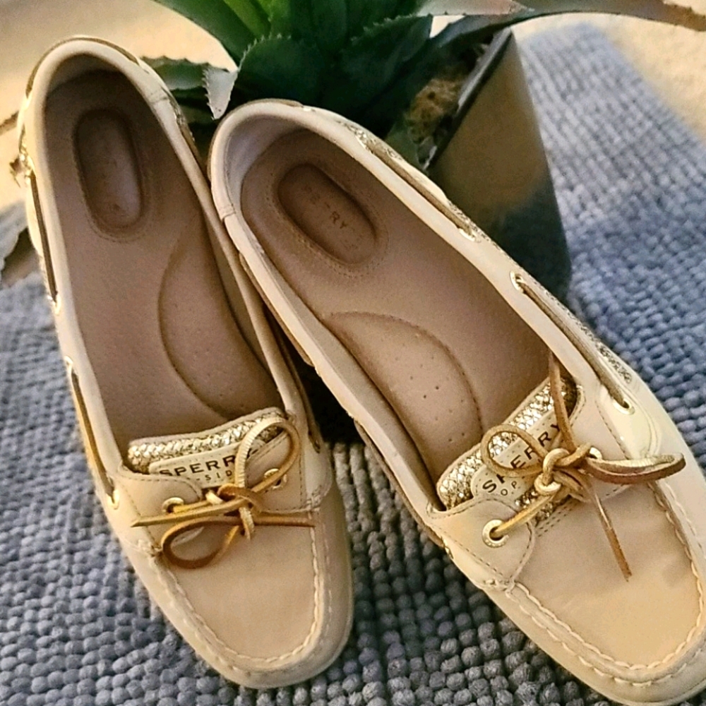 🖤 Sperry 🤍 golden tan top sider shoes